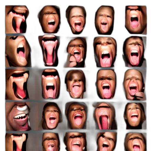 face, mask, photorealistic, stock, photos, human, tongue transparent PNG cut-out