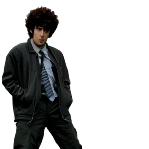 jacket, staff, hair, hat transparent PNG cut-out
