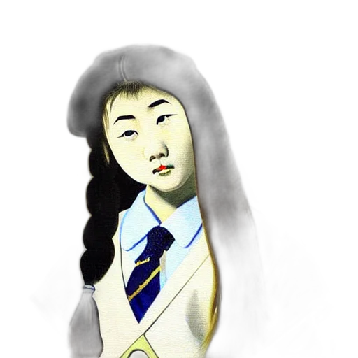 staff, face, dress, jewelry, cartoon, photorealistic, anime, watercolor transparent PNG cut-out
