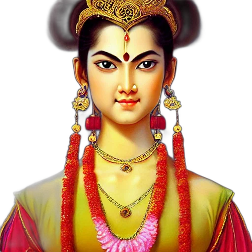 jewelry, face, crown, photorealistic transparent PNG cut-out