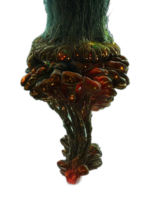 crown, creature, staff, hat, concept art, 3d render, fantasy art, photorealistic transparent PNG cut-out