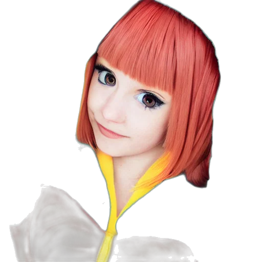 flower, staff, face, hair transparent PNG cut-out