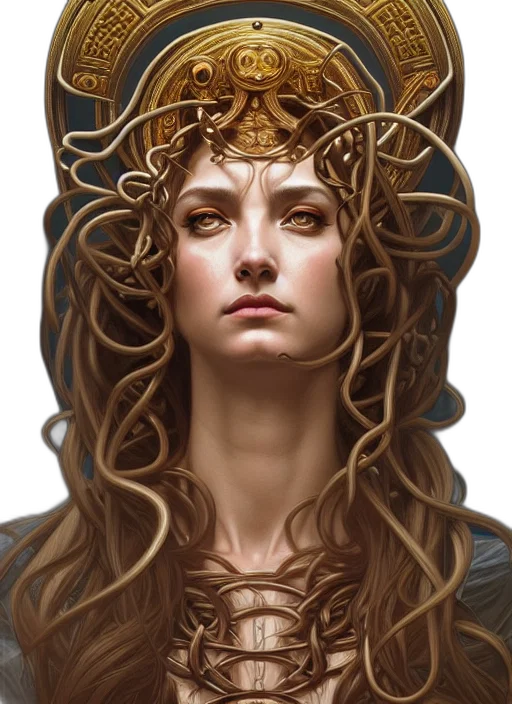 crown, face, jewelry, hair, fantasy art, concept art, photorealistic, comic book art transparent PNG cut-out