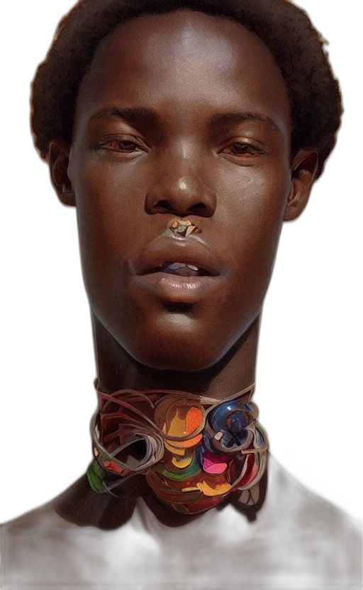 jewelry, face, crown, mask, photorealistic, 3d render, concept art, fantasy art transparent PNG cut-out