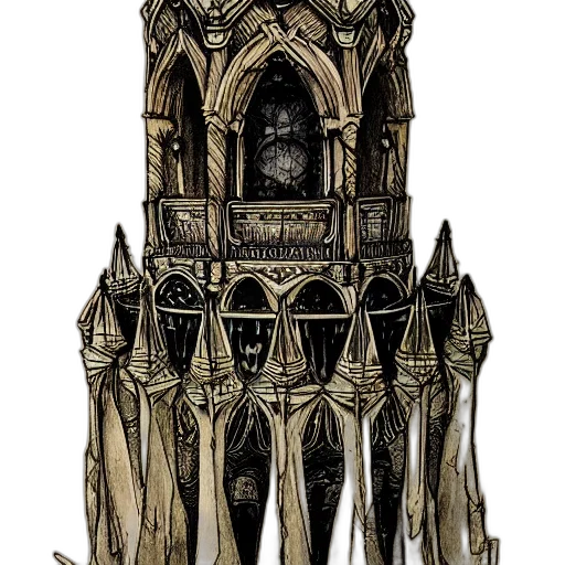 crown, sword, weapon, furniture, concept art, fantasy art, 3d render, watercolor transparent PNG cut-out