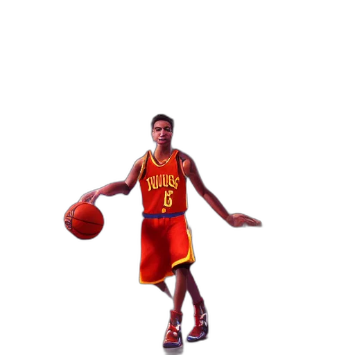3d render, pixel art, photorealistic, concept art, steve, curry, basketball, player transparent PNG cut-out
