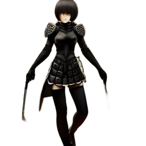 dress, staff, weapon, concept art, 3d render, fantasy art, pixel art, monochrome transparent PNG cut-out