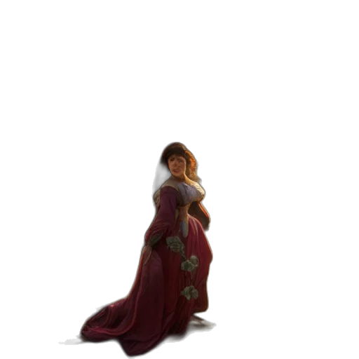 dress, crown, staff, jewelry transparent PNG cut-out