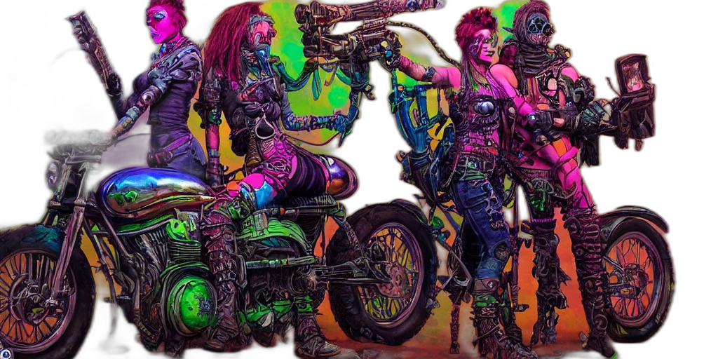 weapon, jacket, cyberpunk, concept art transparent PNG cut-out