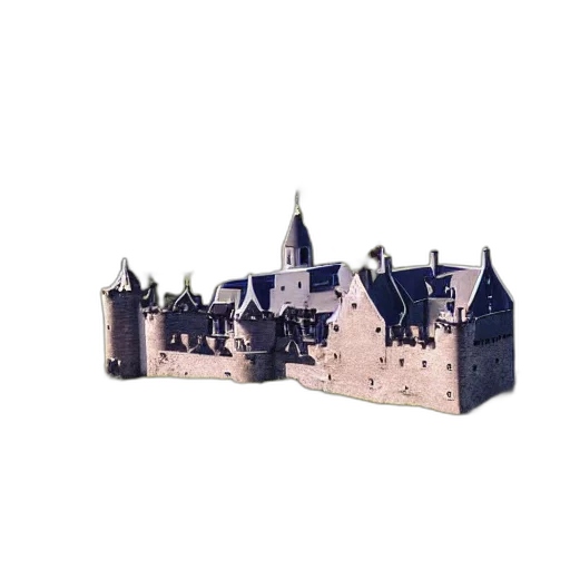 building, crown, 3d render, concept art transparent PNG cut-out