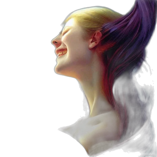 face, mask, hair, crown, photorealistic, oil painting, concept art, watercolor transparent PNG cut-out
