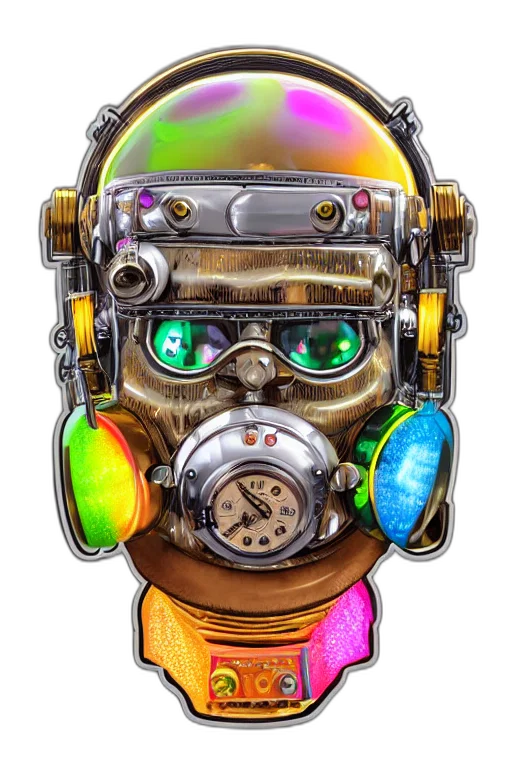 robot, mask, face, concept art transparent PNG cut-out