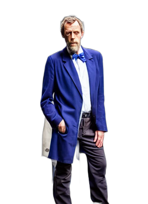 jacket, staff, concept art, blue transparent PNG cut-out