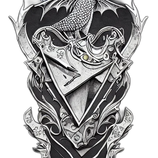 dragon, crown, sword, jewelry transparent PNG cut-out