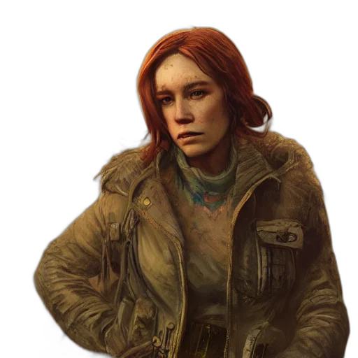jacket, face, weapon, staff, concept art, photorealistic, comic book art, fantasy art transparent PNG cut-out