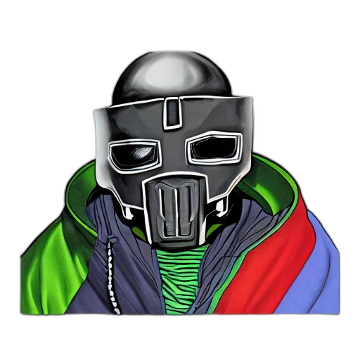 mask, jacket, robot, face transparent PNG cut-out