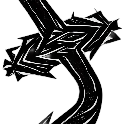 dragon, sword, weapon, staff transparent PNG cut-out