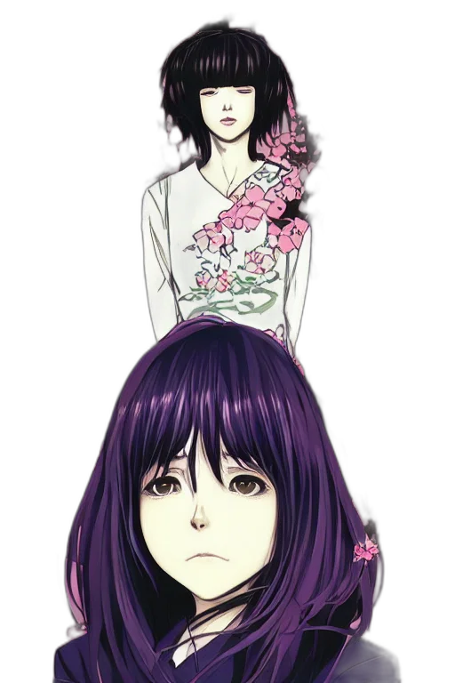 dress, flower, mask, face transparent PNG cut-out