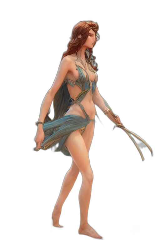 dress, staff, sword, weapon transparent PNG cut-out