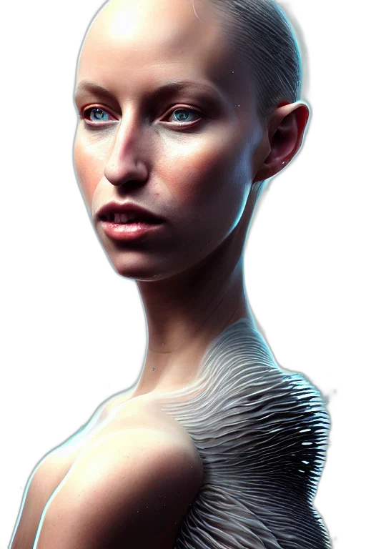 hair, face, robot, jewelry transparent PNG cut-out