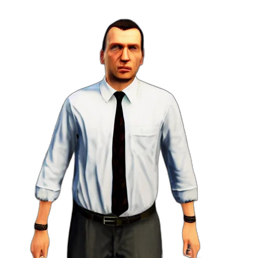 staff, jacket, face, animal, 3d render, concept art, photorealistic, cartoon transparent PNG cut-out