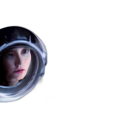 hat, robot, face, creature, concept art, 3d render, photorealistic, outer space transparent PNG cut-out