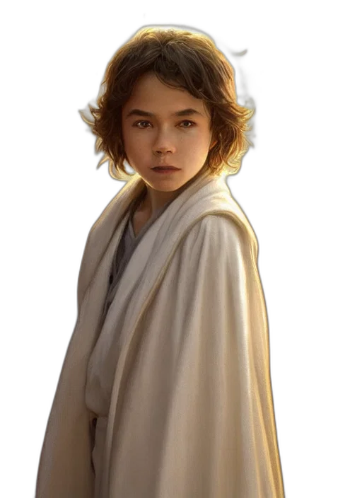 jacket, face, staff, hair transparent PNG cut-out