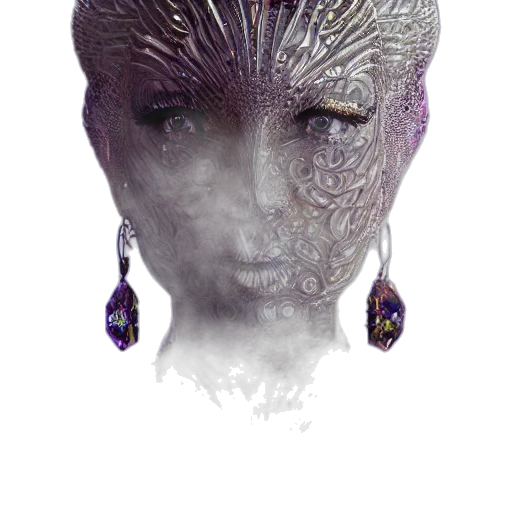 mask, face, jewelry, creature, fantasy art, concept art, 3d render, photorealistic transparent PNG cut-out