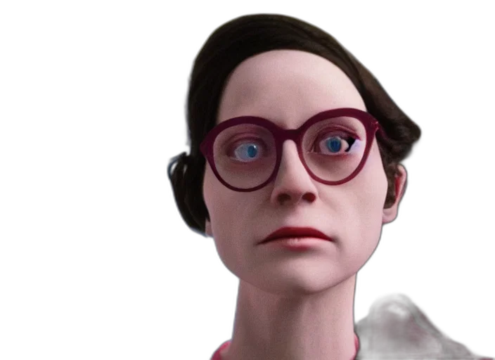 face, 3d render, concept art, photorealistic, cartoon, cinematic, mid, shot transparent PNG cut-out