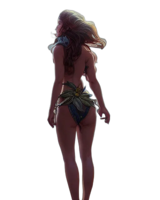 staff, dress, creature, mask, concept art, fantasy art, 3d render, pixel art transparent PNG cut-out