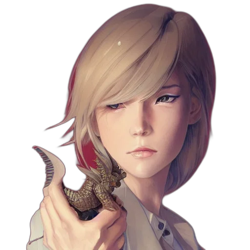 dragon, weapon, staff, creature transparent PNG cut-out
