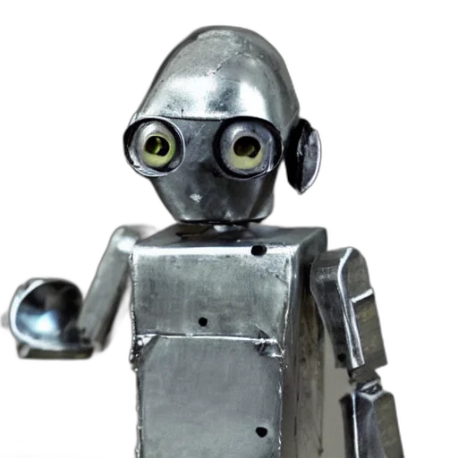 robot, staff, 3d render, concept art transparent PNG cut-out