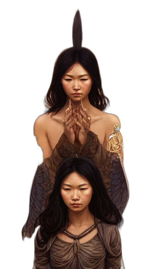 jewelry, dress, hair, face transparent PNG cut-out