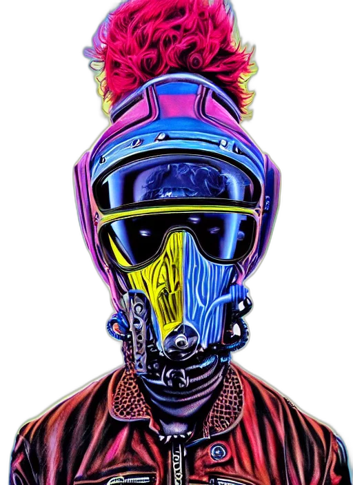 mask, face, robot, jacket transparent PNG cut-out