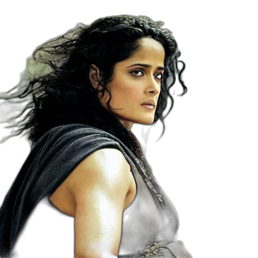 photorealistic, comic book art, epic, photo, salma, hayek, beautiful, wizard transparent PNG cut-out