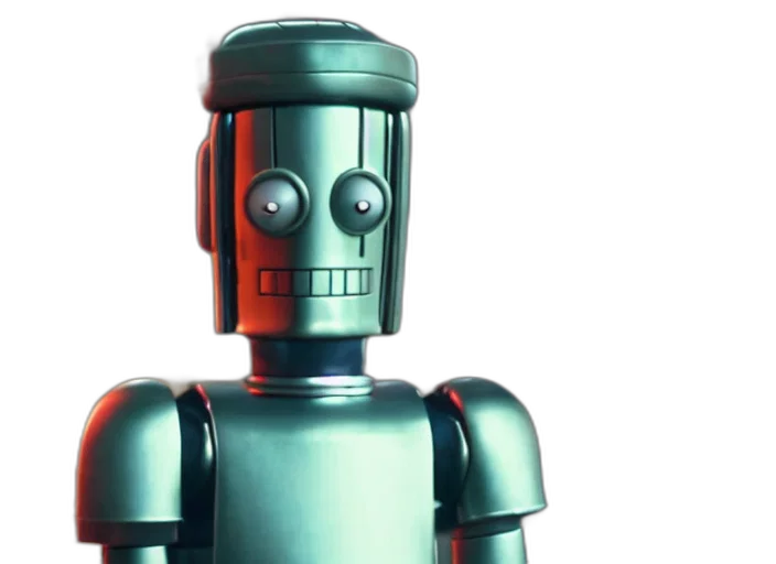 robot, 3d render, concept art, film transparent PNG cut-out