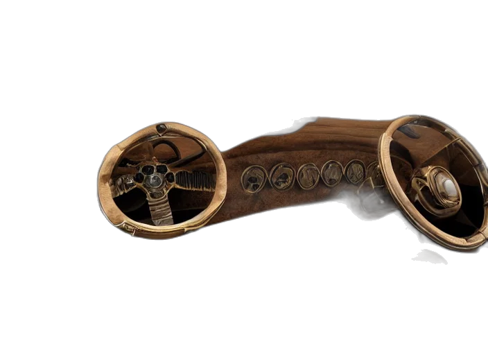 weapon, sword, jewelry, shoes, 3d render, interior, view, luxurious transparent PNG cut-out