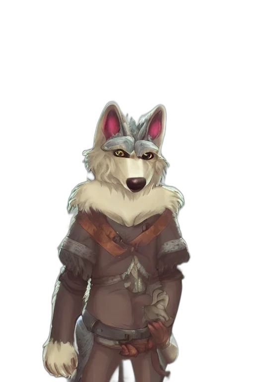 staff, jacket, animal, creature, fantasy art, concept art, watercolor, pixel art transparent PNG cut-out