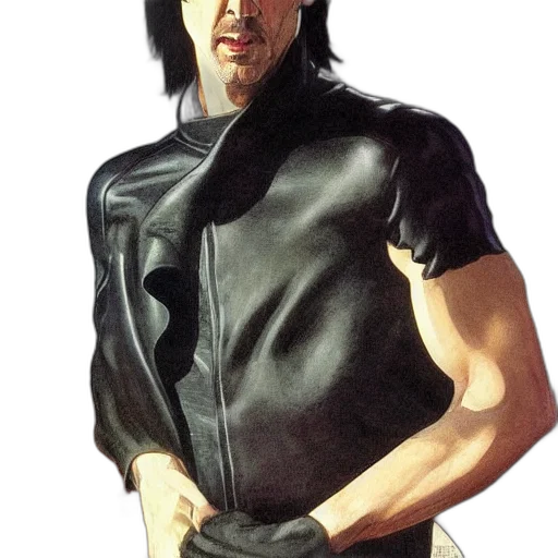 jacket, weapon, photorealistic, concept art transparent PNG cut-out