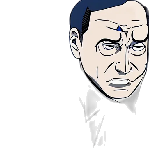 face, cartoon, anime, concept art transparent PNG cut-out