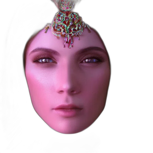 jewelry, crown, mask, face transparent PNG cut-out