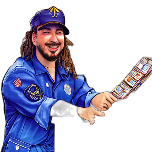 staff, jacket, cartoon, concept art transparent PNG cut-out