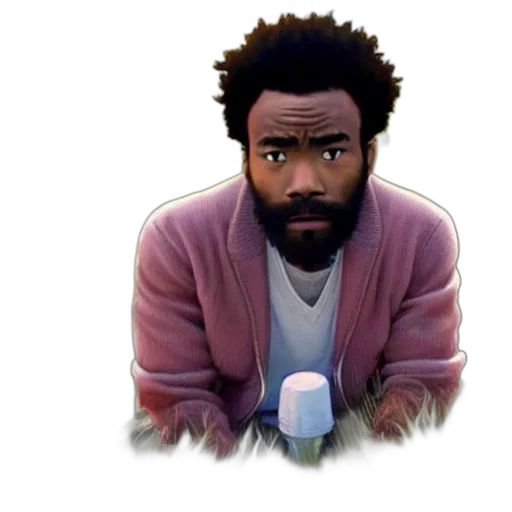 jacket, face, cartoon, pixel art transparent PNG cut-out