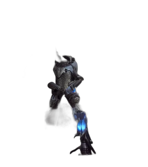 robot, weapon, staff, sword, concept art, 3d render, fantasy art, pixel art transparent PNG cut-out