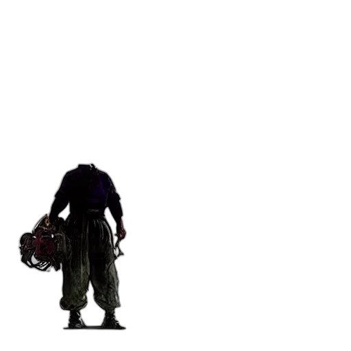 creature, hair, staff, weapon transparent PNG cut-out