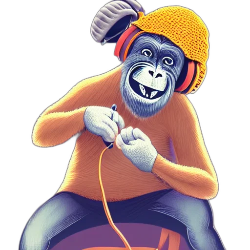 mask, animal, creature, staff, concept art, cartoon, photorealistic, comic book art transparent PNG cut-out