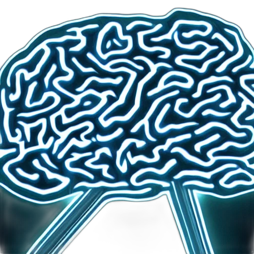 crown, robot, hat, brain, neural, network transparent PNG cut-out