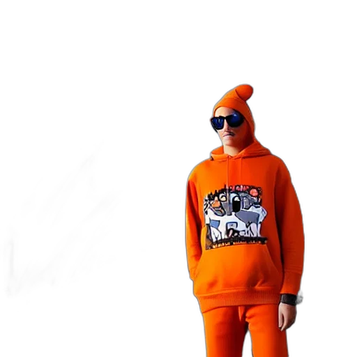 jacket, hat, 3d render, concept art transparent PNG cut-out