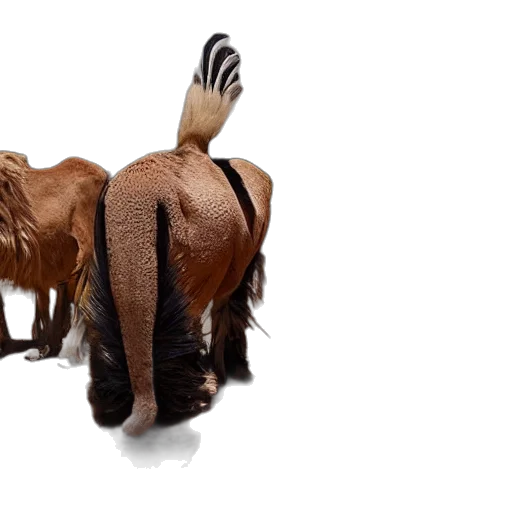 hair, animal, hat, shoes, photorealistic, concept art, 3d render, animals transparent PNG cut-out