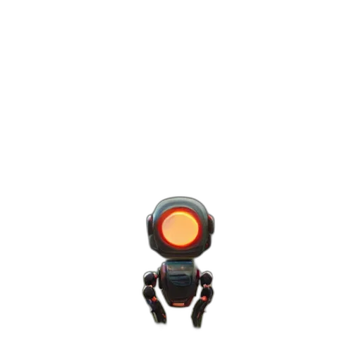 robot, weapon, staff, creature, concept art, pixel art, 3d render, cyberpunk transparent PNG cut-out